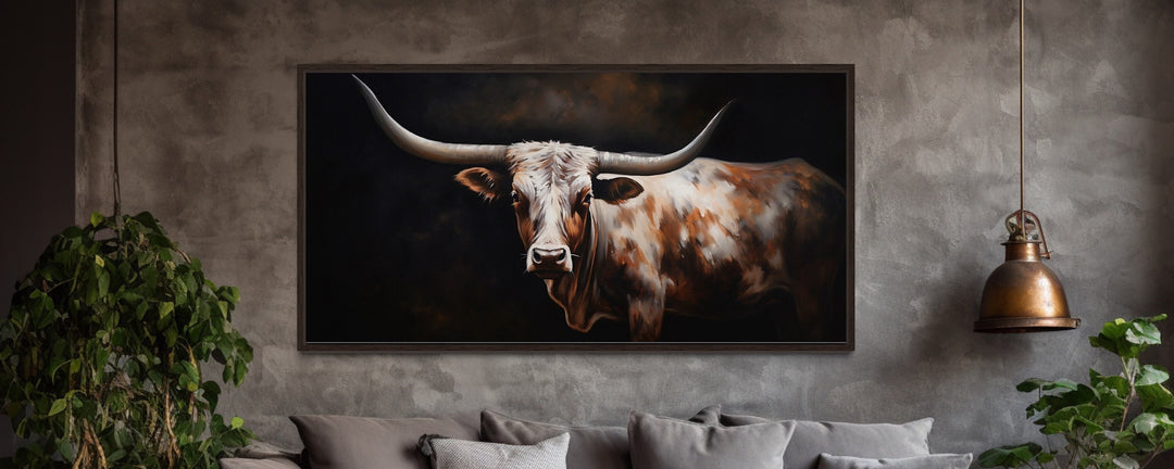 texas longhorn wall art