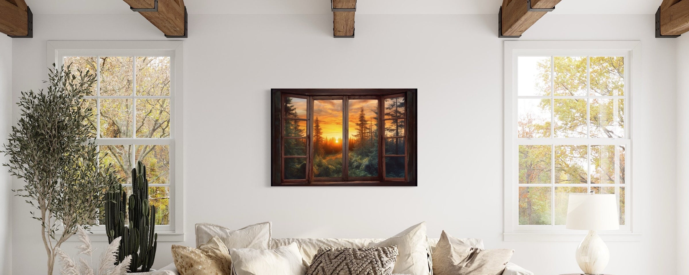 Window View Wall Art