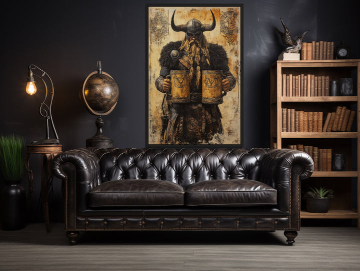 Viking With Beer Man Cave Bar Area Wall Decor