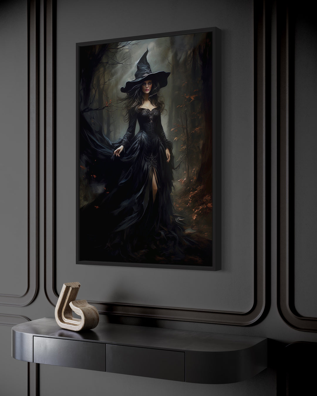 gothic witch wall art