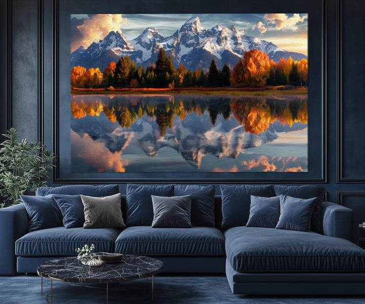 5 Piece Grand Teton Mountains Multi-Panel Wall Art