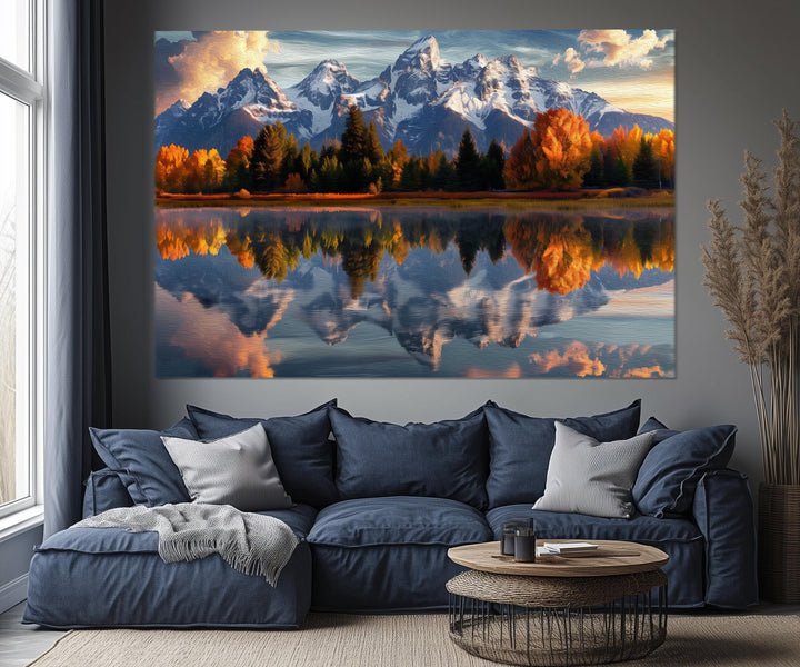 5 Piece Grand Teton Mountains Multi-Panel Wall Art