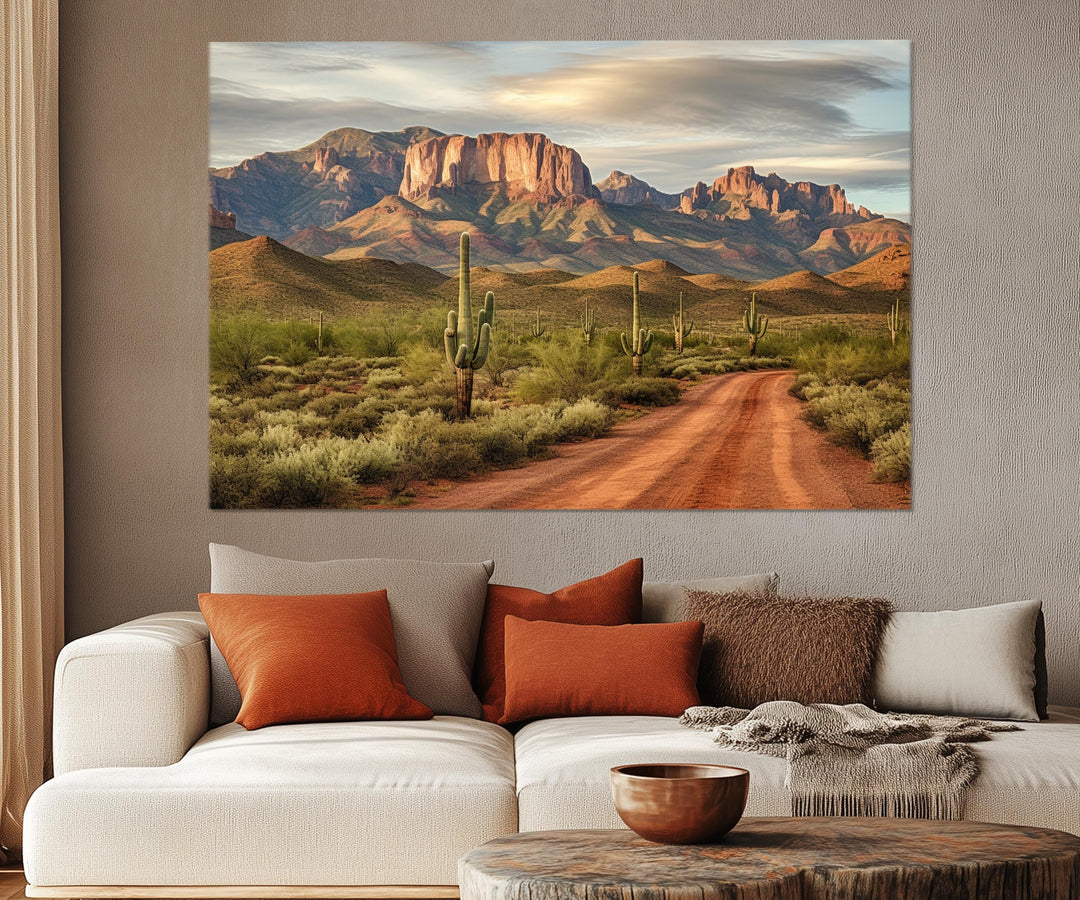 5 Piece Southwestern Desert Landscape Multi-Panel Wall Art