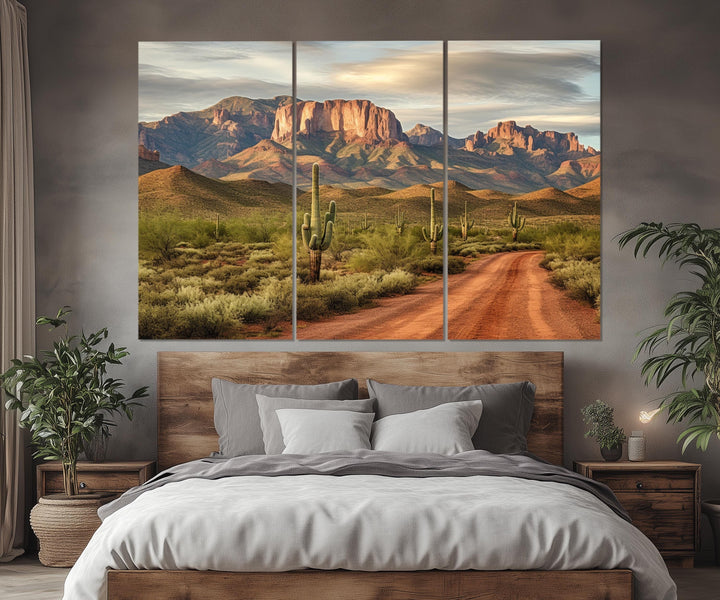 5 Piece Southwestern Desert Landscape Multi-Panel Wall Art