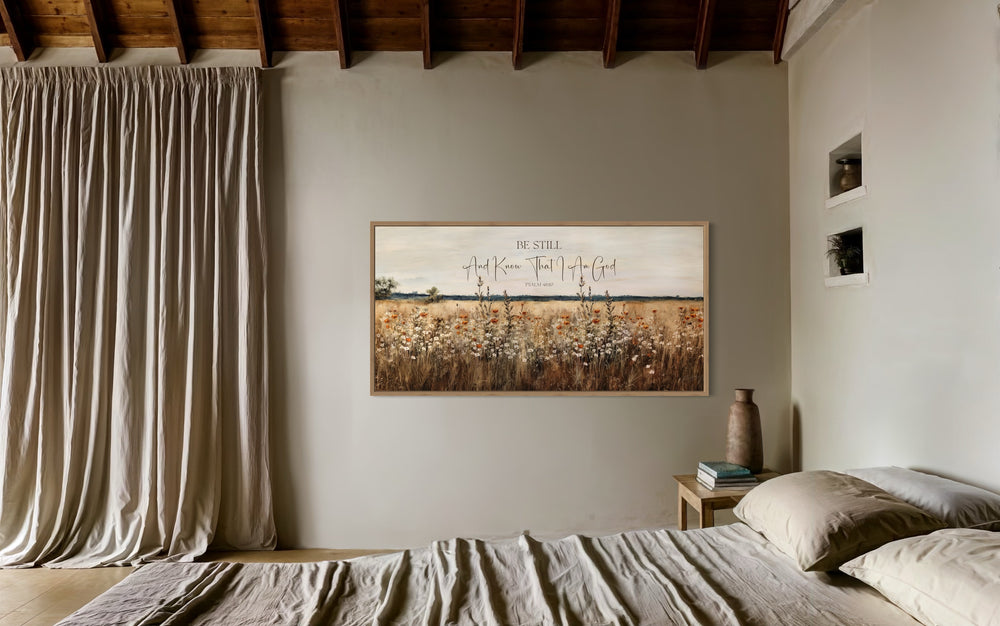 Be Still And Know That I Am God Scripture Canvas Wall Art