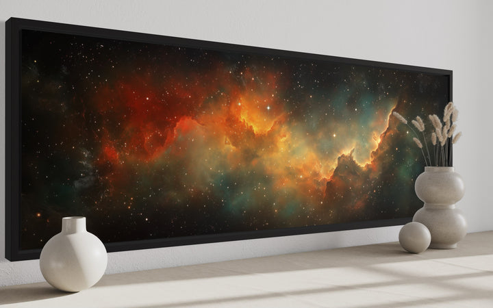 Galaxy Universe Long Narrow Canvas Wall Art side view