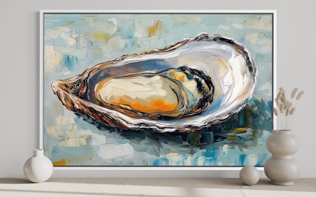 Abstract Oyster Canvas Wall Art