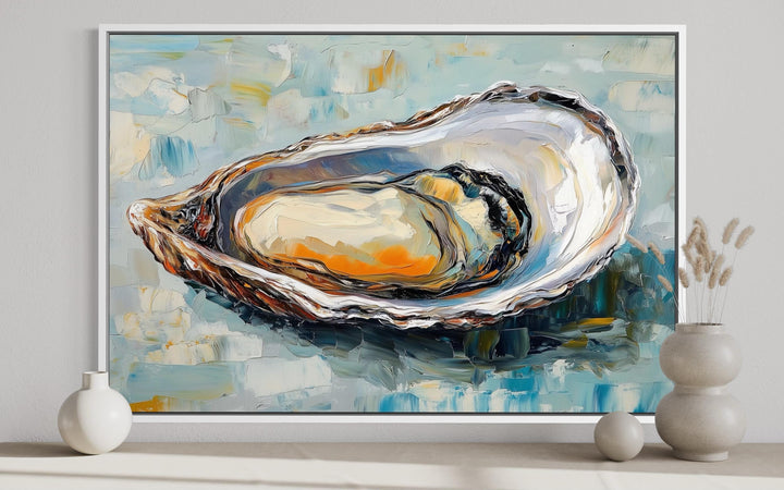 Abstract Oyster Canvas Wall Art