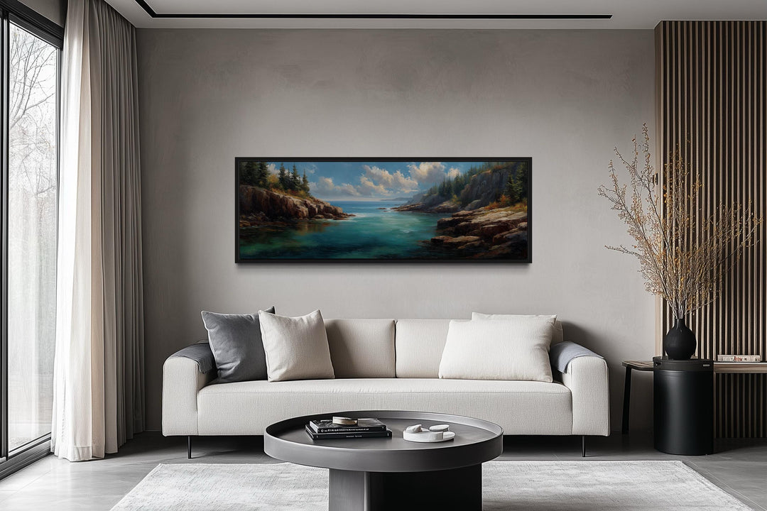 Acadia National Park Long Horizontal Canvas Wall Art