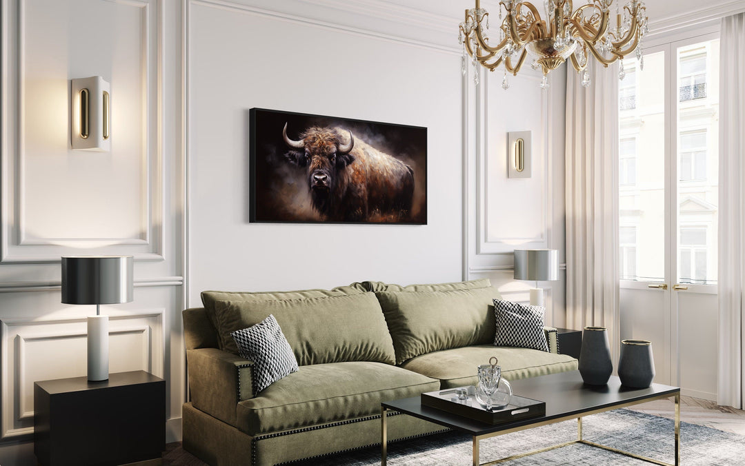 American Buffalo Extra Large Framed Canvas Wall Art