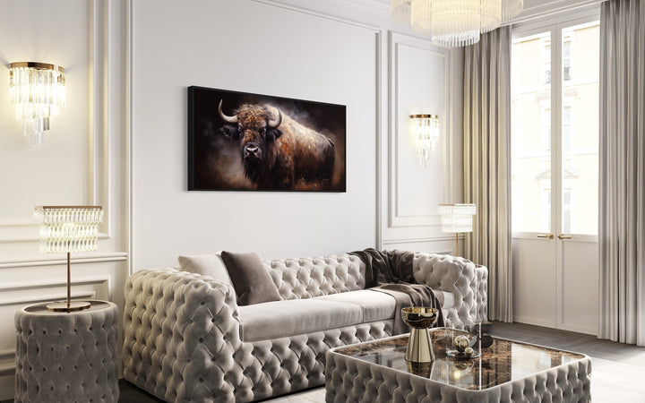 American Buffalo Extra Large Framed Canvas Wall Art