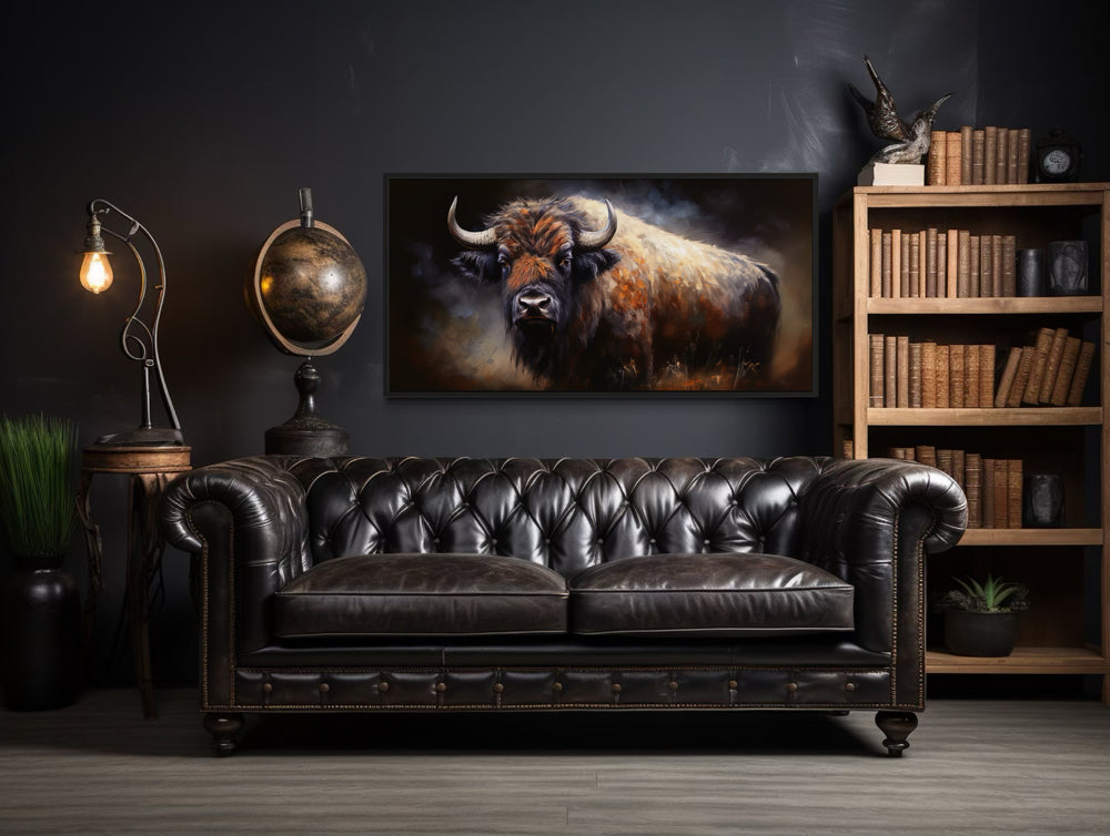 American Buffalo Extra Large Framed Canvas Wall Art