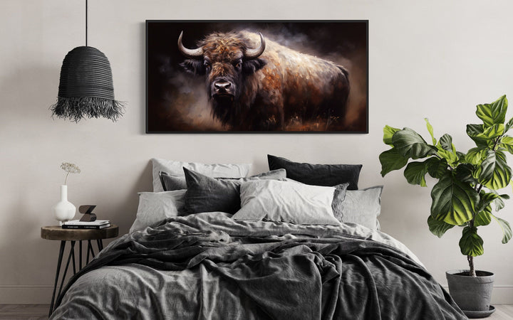 American Buffalo Extra Large Framed Canvas Wall Art