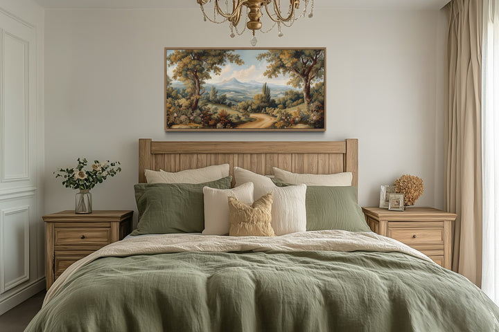 Antique Tapestry Wall Art – Framed Landscape Canvas With Classic European Style