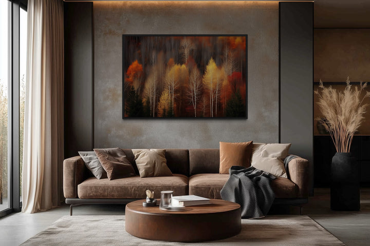 Autumn Forest Framed Canvas Wall Art