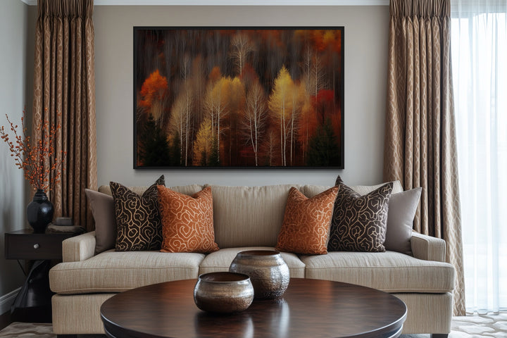 Autumn Forest Framed Canvas Wall Art