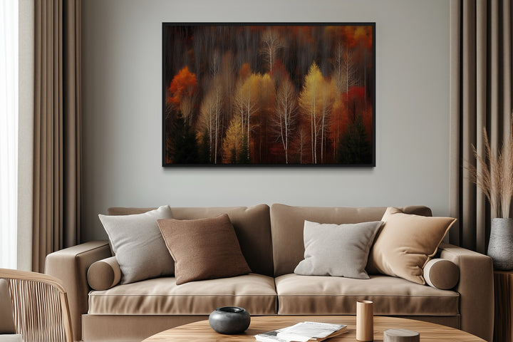 Autumn Forest Framed Canvas Wall Art
