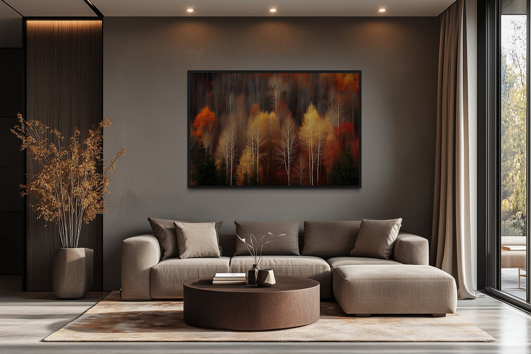 Autumn Forest Framed Canvas Wall Art