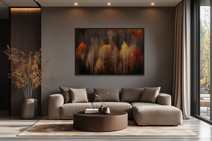 Autumn Forest Framed Canvas Wall Art