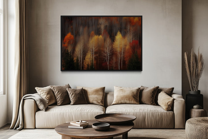Autumn Forest Framed Canvas Wall Art
