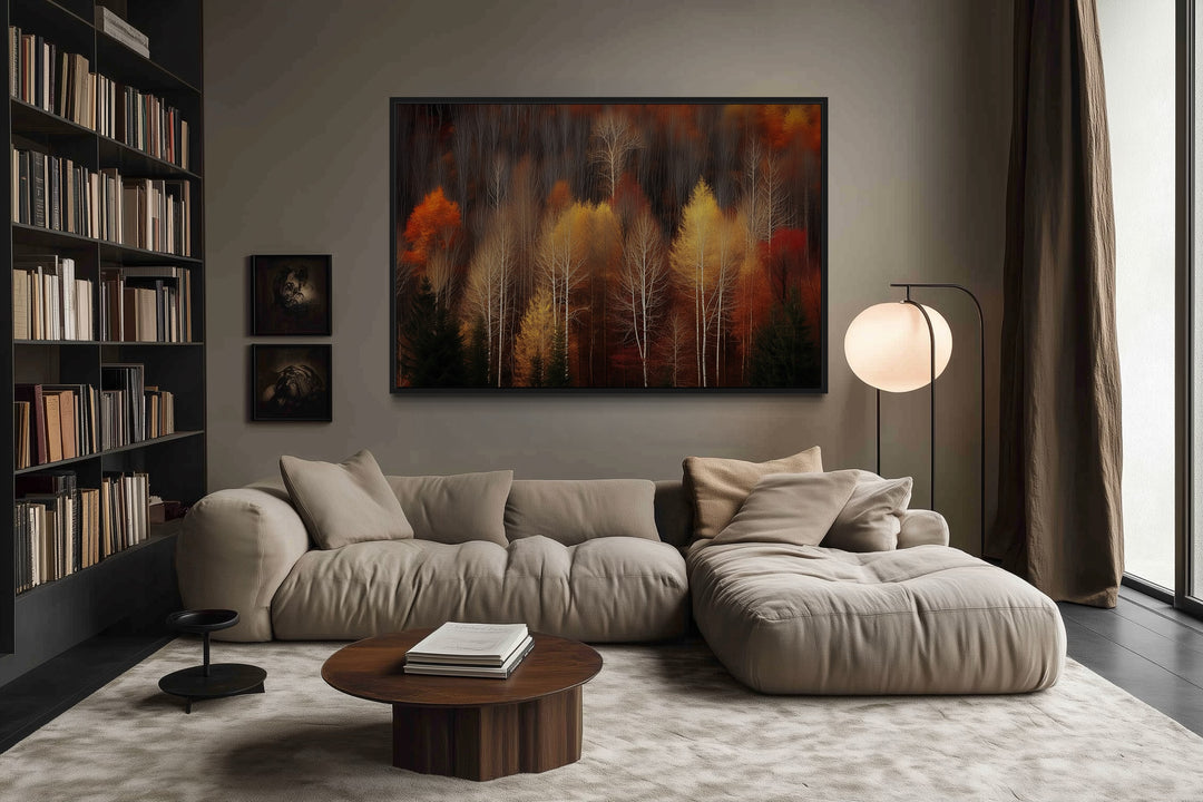 Autumn Forest Framed Canvas Wall Art