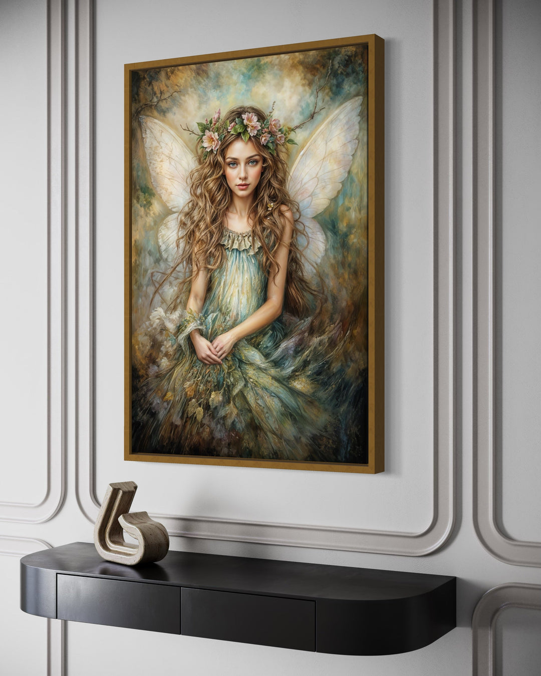 Beautiful Forest Fairy Framed Canvas Wall Art