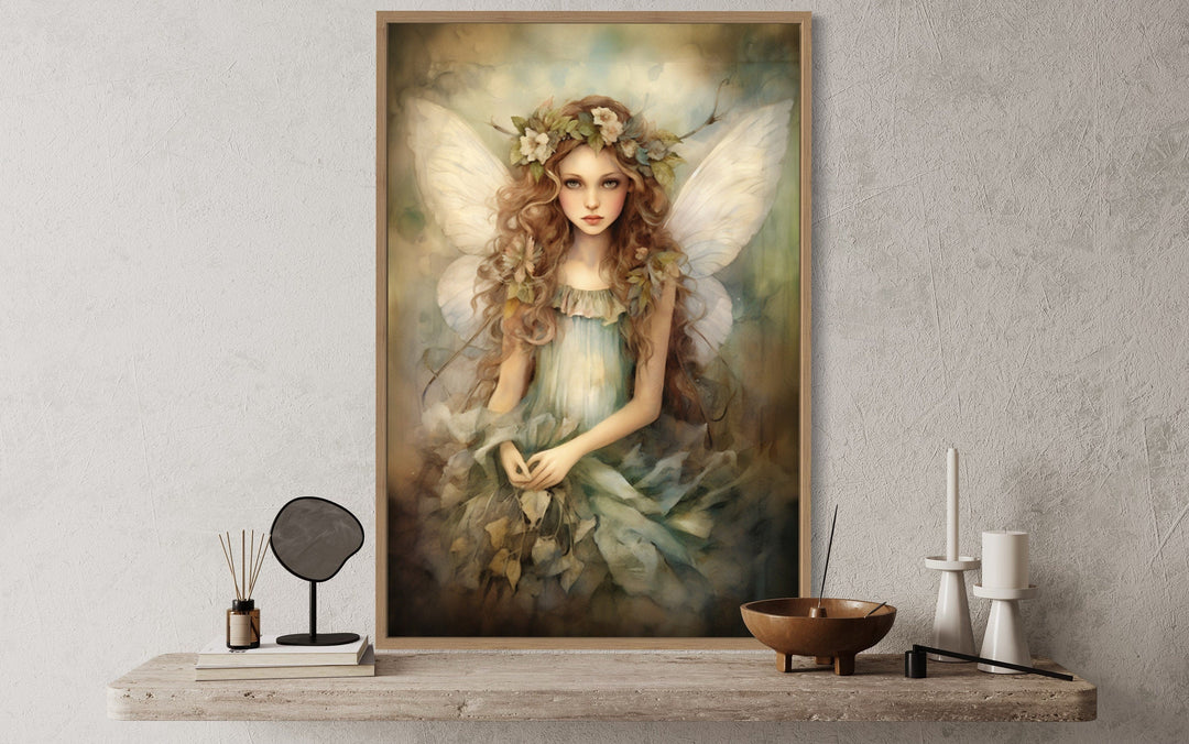 Beautiful Forest Fairy Framed Canvas Wall Art