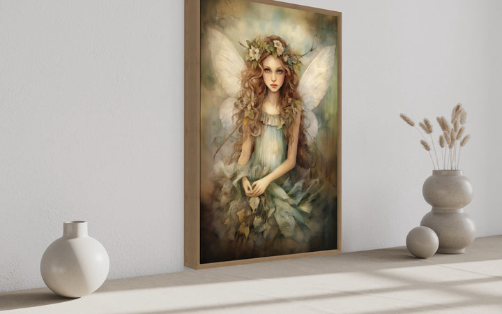 Beautiful Forest Fairy Framed Canvas Wall Art