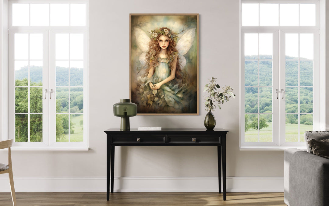 Beautiful Forest Fairy Framed Canvas Wall Art