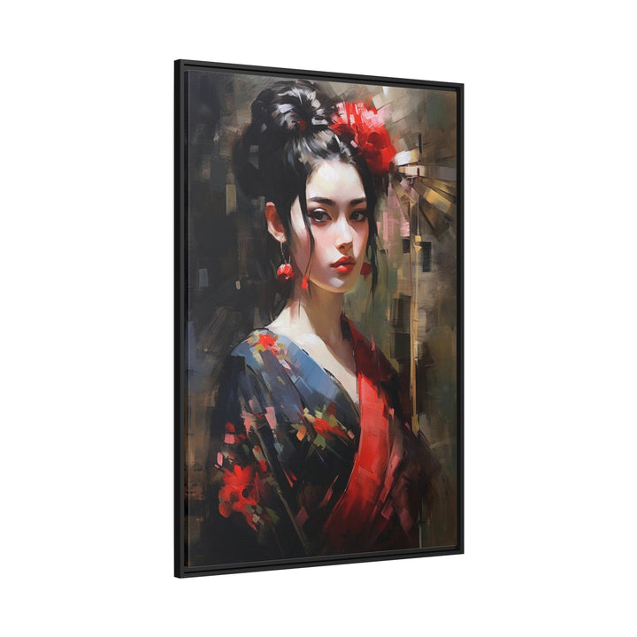 Beautiful Geisha Framed Canvas Wall Art