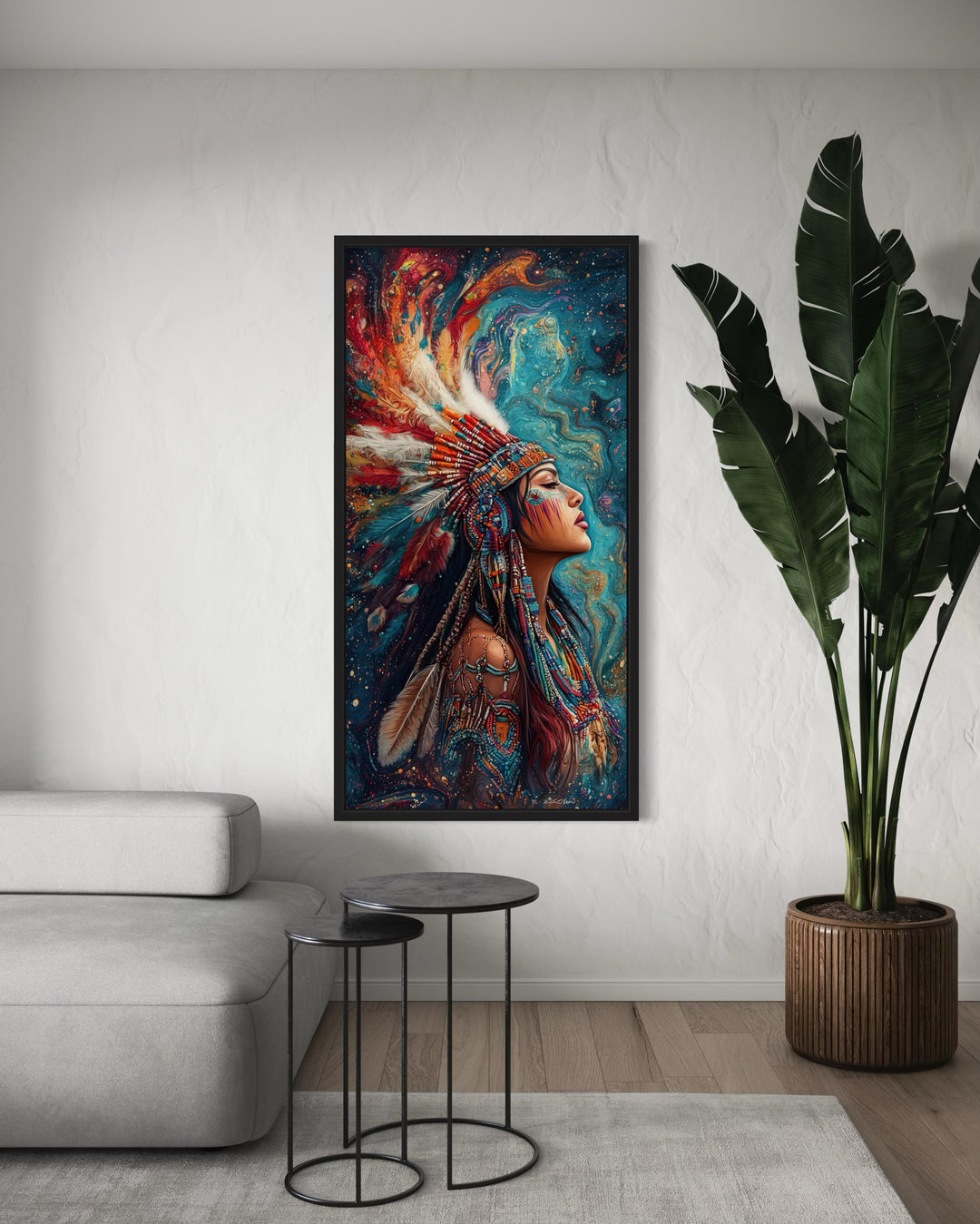 Beautiful Indigenous Woman Native American Wall Art