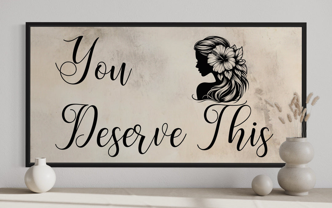 Beauty Salon Wall Art You Deserve This Parlor Sign Framed Canvas