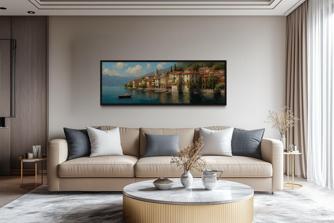 Bellagio Lake Como Long Horizontal Wall Art