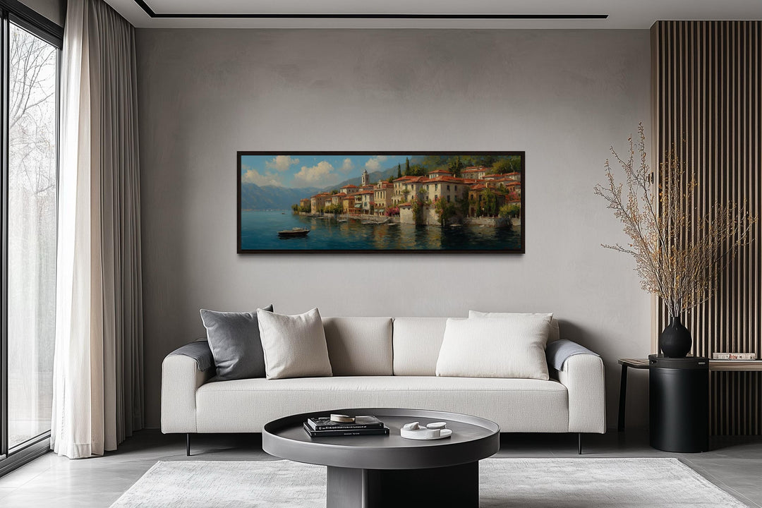 Bellagio Lake Como Long Horizontal Wall Art