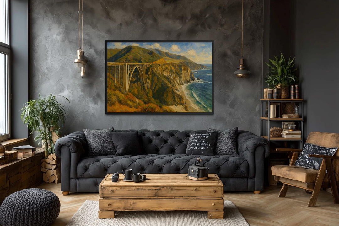 Bixby Creek Bridge Wall Art – California Coast Decor | Big Sur Canvas Print