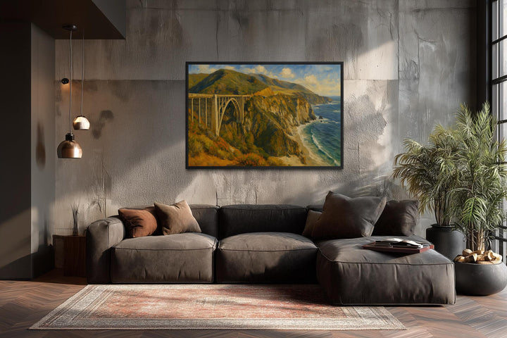Bixby Creek Bridge Wall Art – California Coast Decor | Big Sur Canvas Print