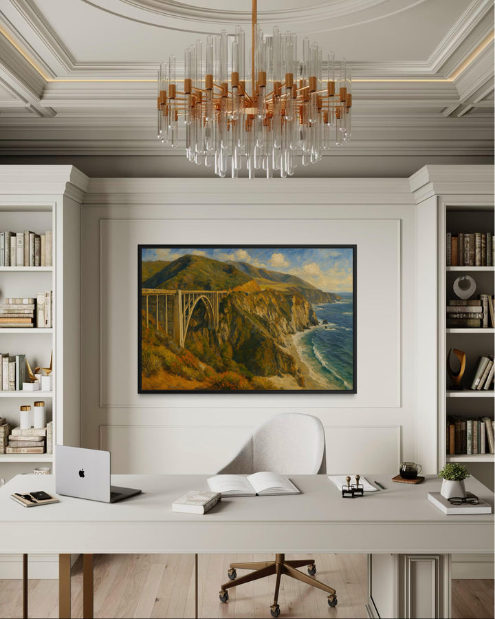 Bixby Creek Bridge Wall Art – California Coast Decor | Big Sur Canvas Print