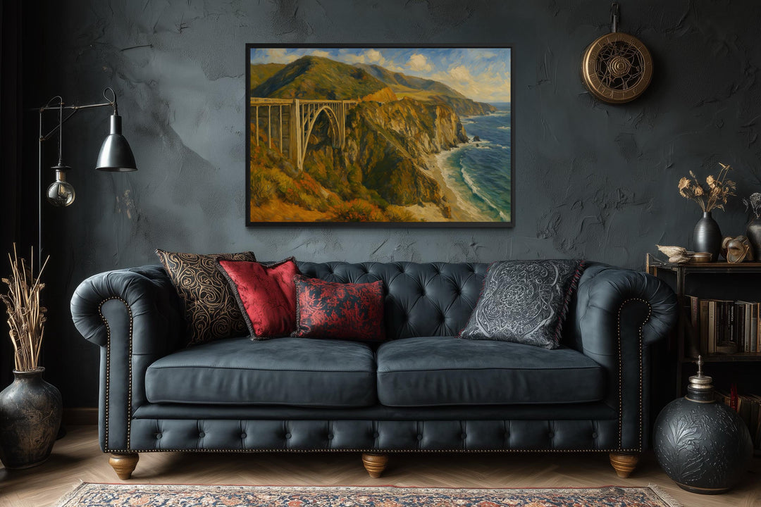 Bixby Creek Bridge Wall Art – California Coast Decor | Big Sur Canvas Print