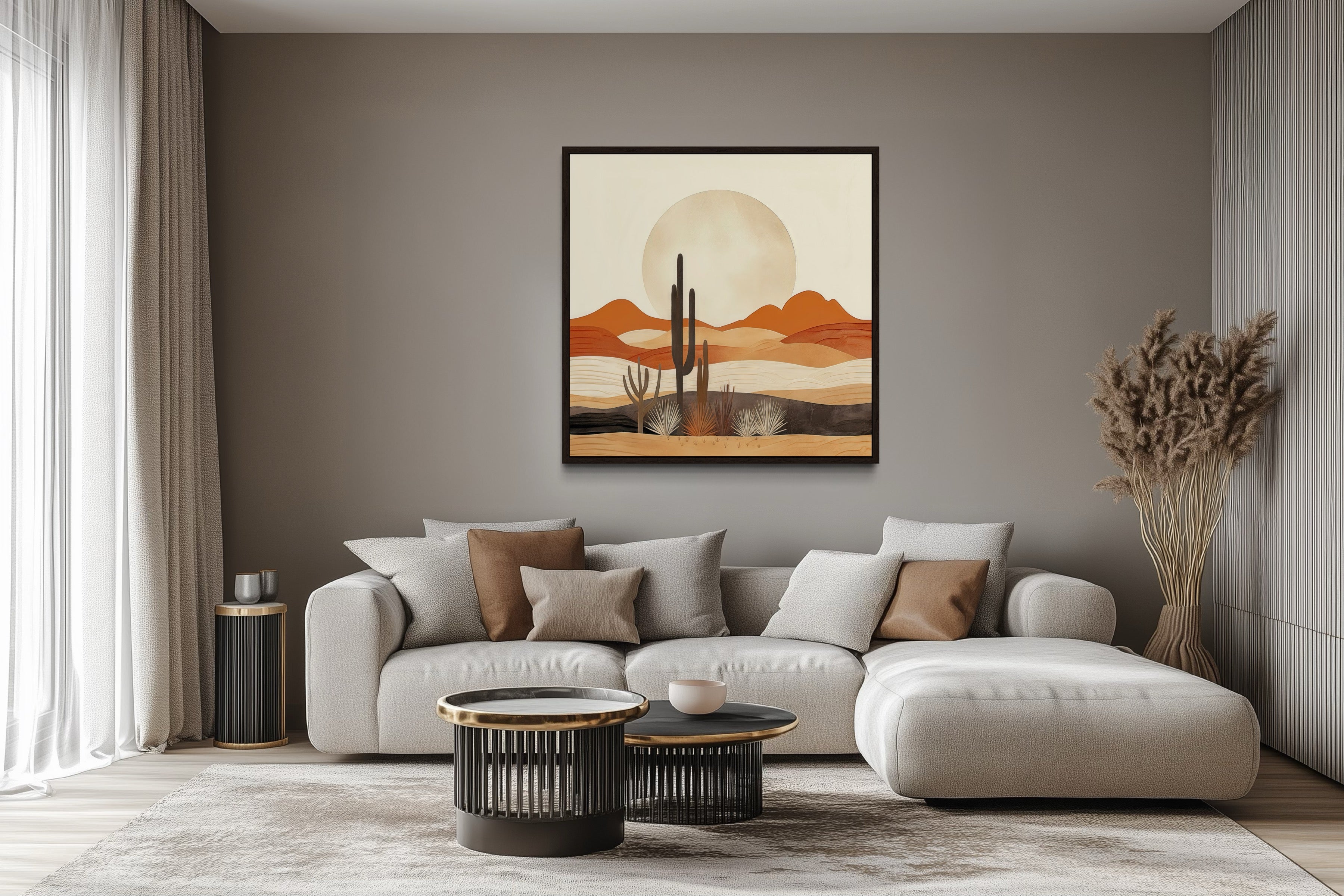 Boho Desert Landscape Canvas Art | Arizona Wall Decor – Wall Decor
