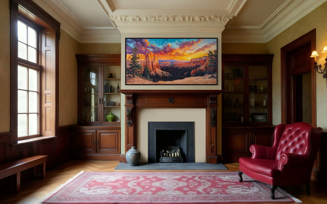 Bryce Canyon Wall Art – Rustic Sunset Canvas Print for Southwestern Home Decor