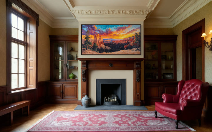 Bryce Canyon Wall Art – Rustic Sunset Canvas Print for Southwestern Home Decor