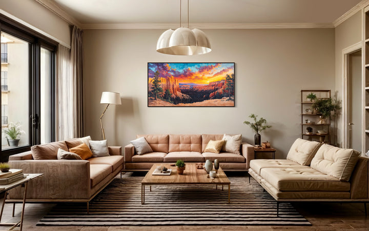 Bryce Canyon Wall Art – Rustic Sunset Canvas Print for Southwestern Home Decor