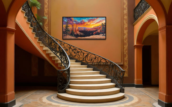 Bryce Canyon Wall Art – Rustic Sunset Canvas Print for Southwestern Home Decor