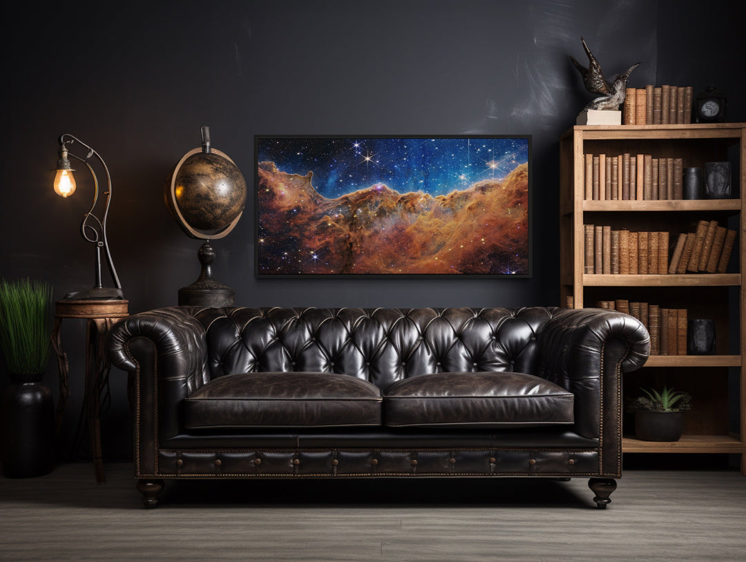 Carina Nebula James Webb Space Telescope Photograph Framed Canvas Wall Art