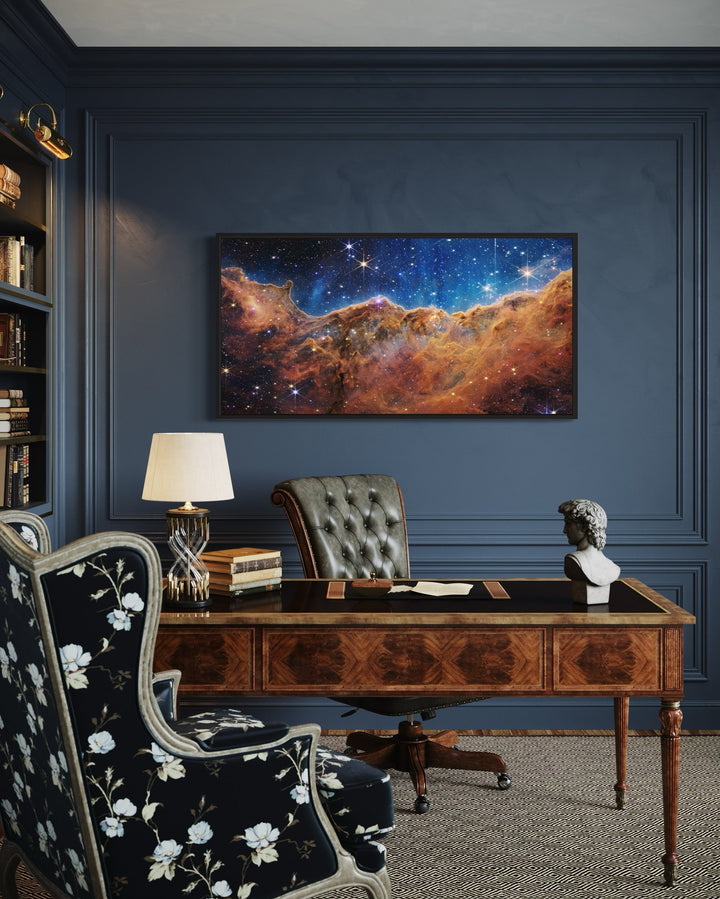 Carina Nebula James Webb Space Telescope Photograph Framed Canvas Wall Art