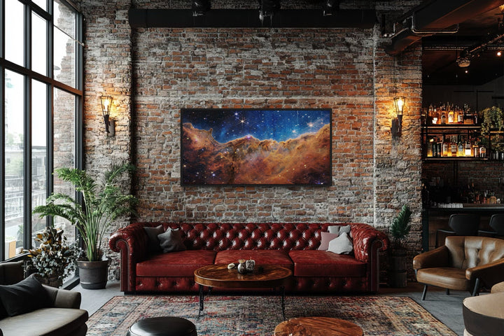 Carina Nebula James Webb Space Telescope Photograph Framed Canvas Wall Art