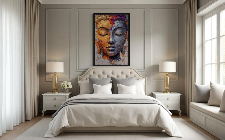 Colorful Buddha Portrait Wall Art