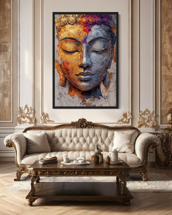Colorful Buddha Portrait Wall Art