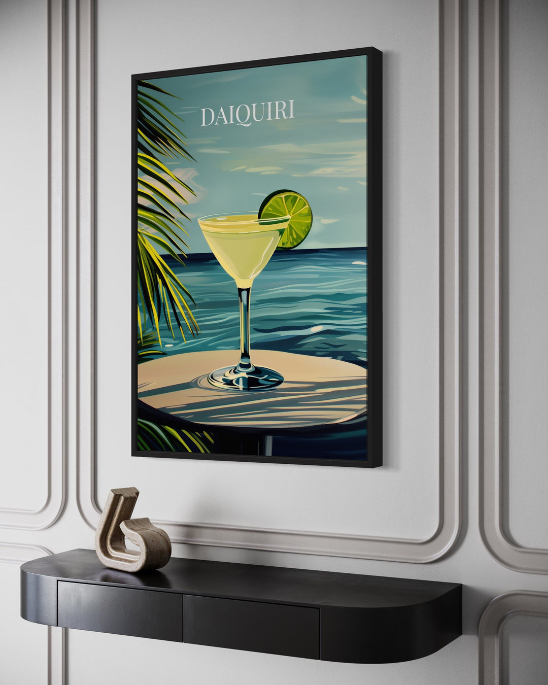 Beach House Wall Art - Daiquiri Cocktail On The Beach Art Print