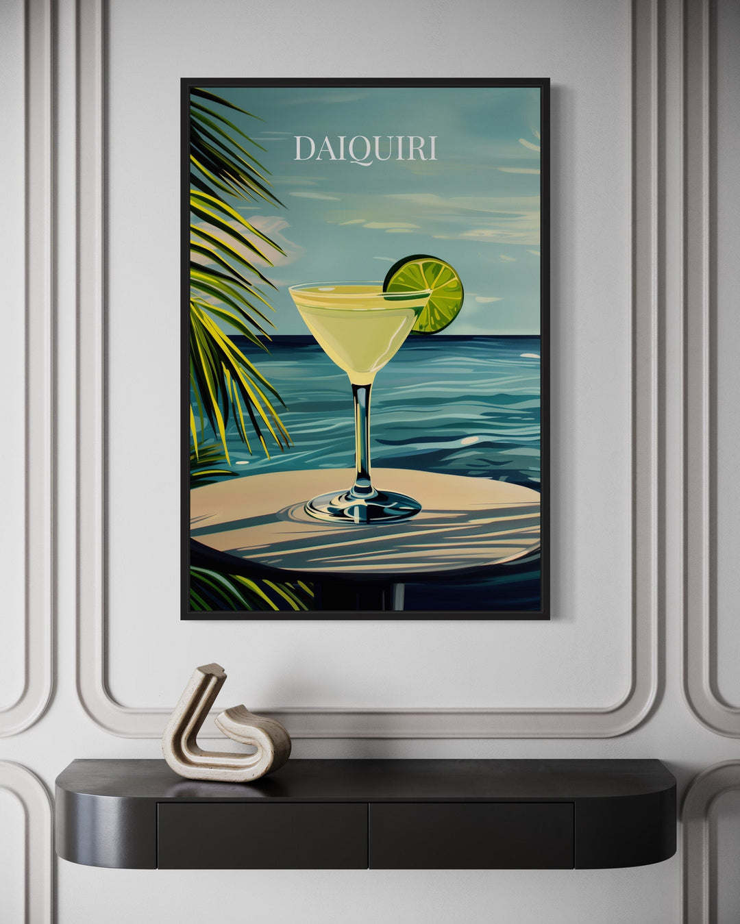 Beach House Wall Art - Daiquiri Cocktail On The Beach Art Print